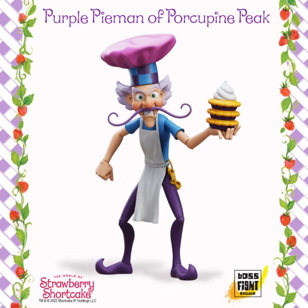 Boss Fight Studio PURPLE PIEMAN Deluxe w/Capt. Cackles- World of Strawberry Shortcake