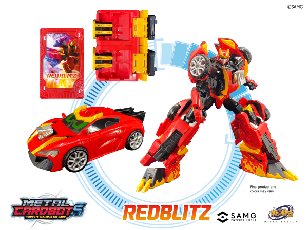 Metal Cardbot S Wave 1 Mega Class RedBlitz