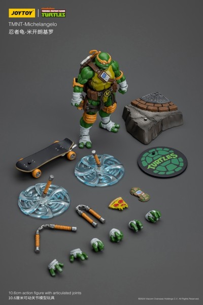 Joy Toy Michelangelo 1/18 Scale Teenage Mutant Ninja Turtles