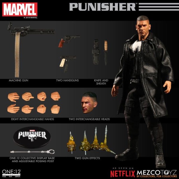 Mezco Toyz Punisher Netflix One:12 Collective Action Figure