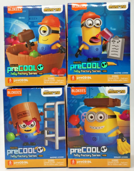 Blokees Minions JELLY FACTORY Precool Series 1 - (Complete Set of 4)