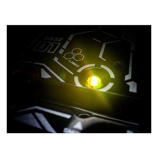 SNAP Toys LED Display Stand Black Stand / Red Chrome Base