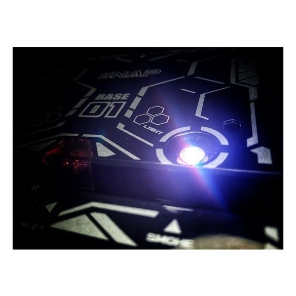 SNAP Toys Smoke/LED Light Display Stand Silver Base